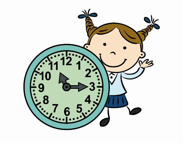 Niña con reloj