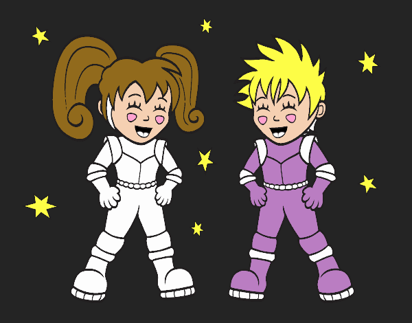 niños astronautas