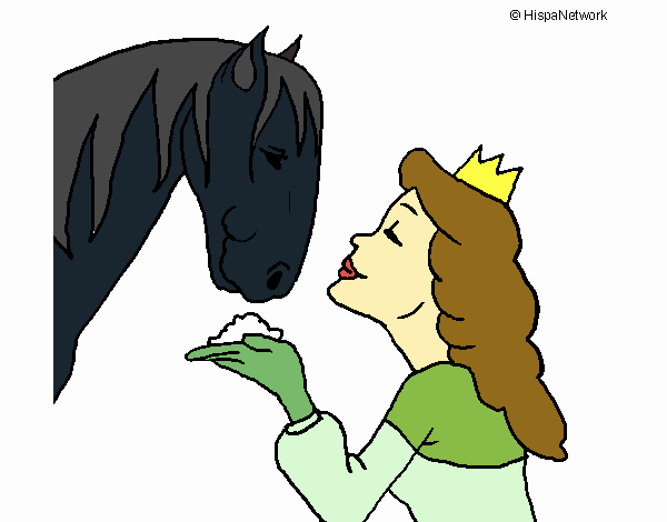 Princesa y caballo