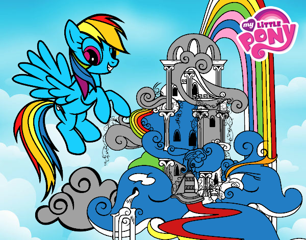 Rainbow Dash en su palacio