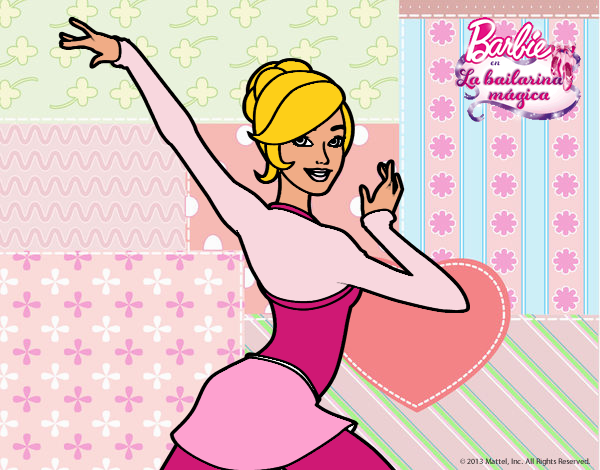 Barbie en postura de ballet