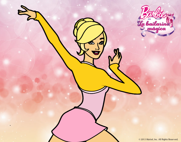 Barbie en postura de ballet