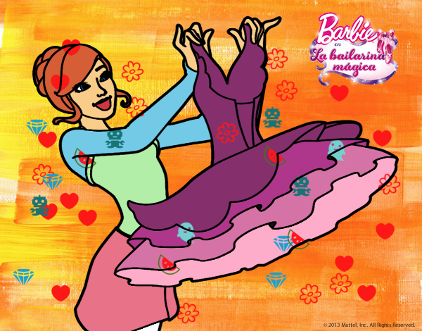 Barbie y su vestido de ballet