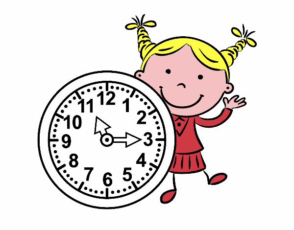 Niña con reloj