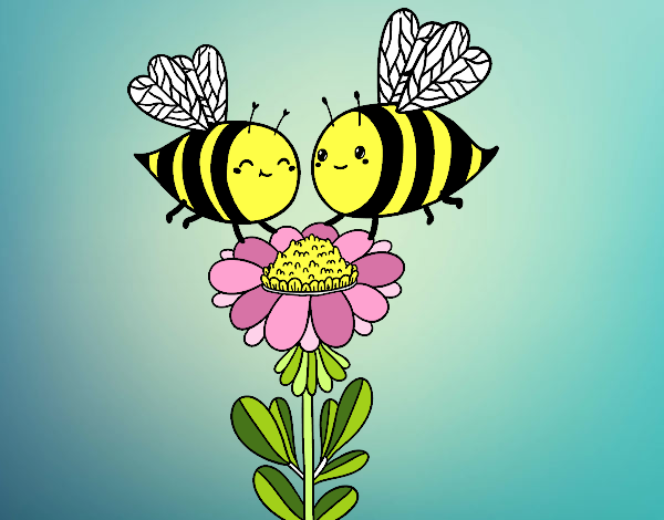 Pareja de abejas