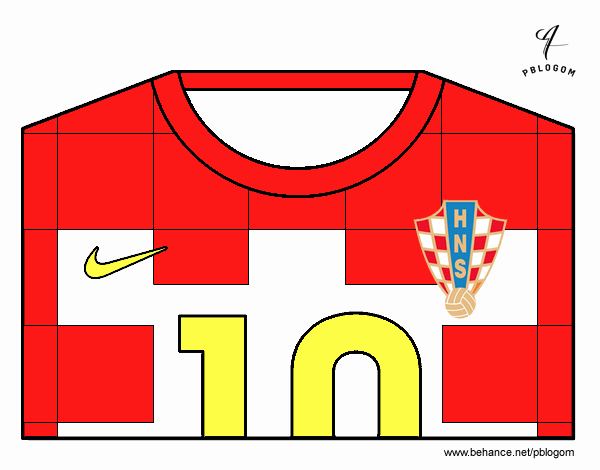 Camiseta del mundial de fútbol 2014 de Croacia