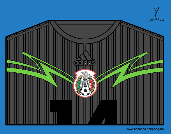 Camiseta del mundial de fútbol 2014 de México