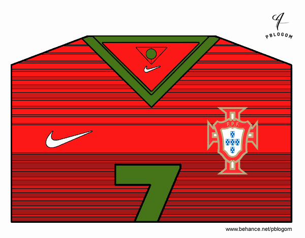 Camiseta del mundial de fútbol 2014 de Portugal