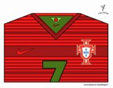 Camiseta del mundial de fútbol 2014 de Portugal