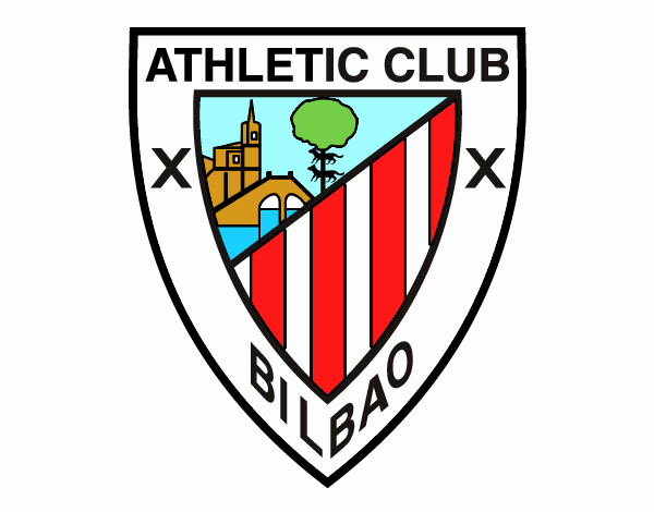 Dibujo de Escudo del Athletic Club de Bilbao pintado por en Dibujos.net el  día 06-10-23 a las 15:45:33. Imprime, pinta o colorea tus propios dibujos!