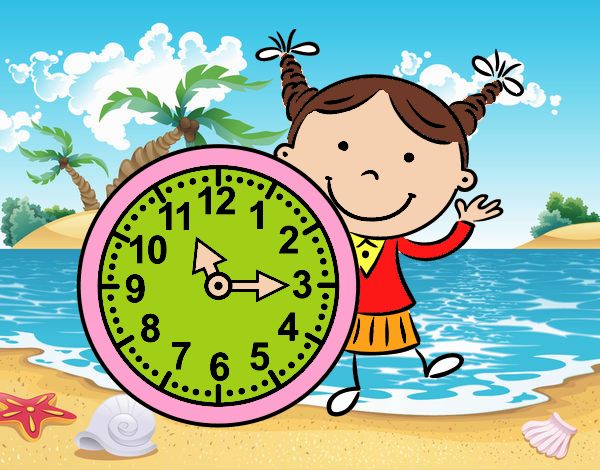 Niña con reloj