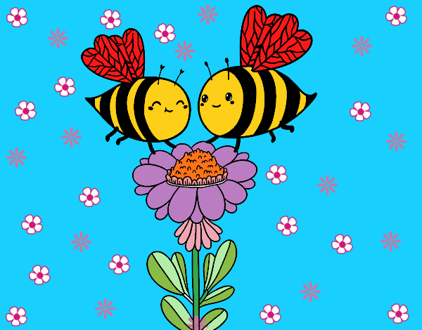 Pareja de abejas