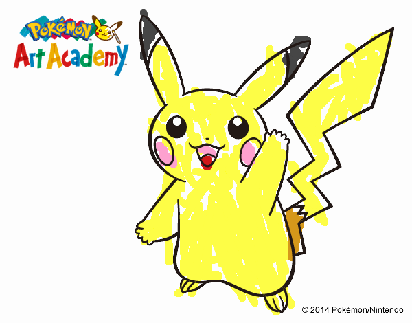 Pikachu saludando