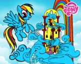 Rainbow Dash en su palacio