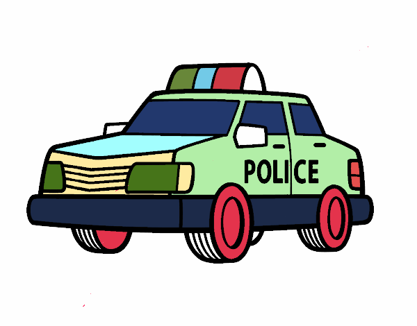 Un coche de policía