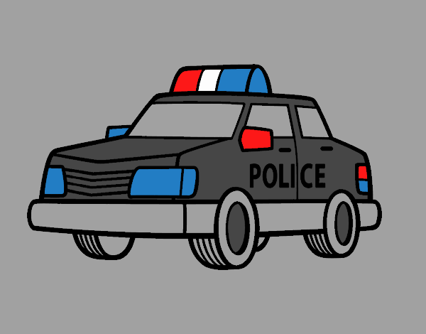 Un coche de policía