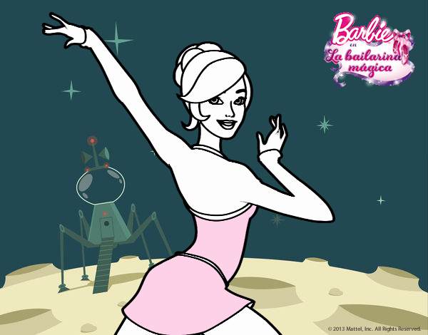 Barbie en postura de ballet