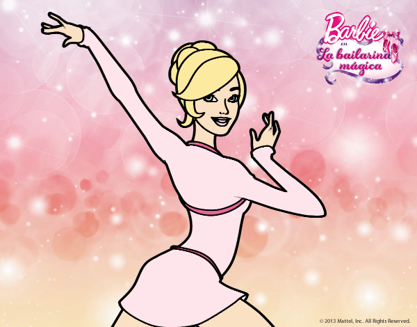 Barbie en postura de ballet