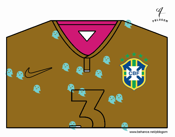 Camiseta del mundial de fútbol 2014 de Brasil