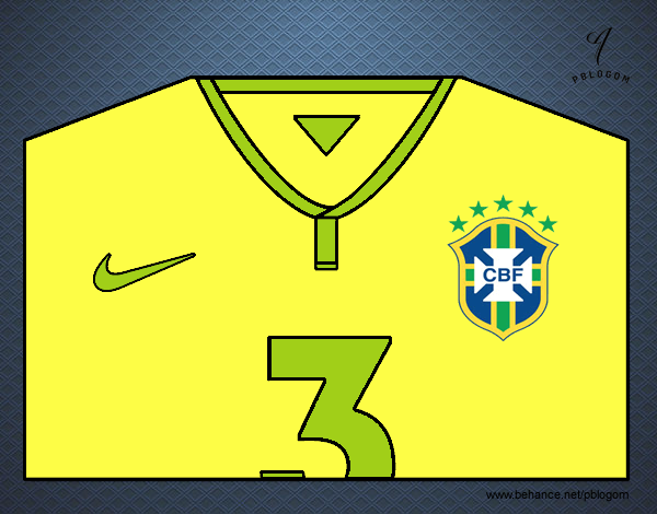 Camiseta del mundial de fútbol 2014 de Brasil