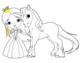 Princesa y unicornio