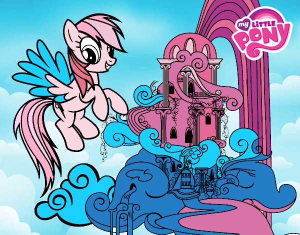 Rainbow Dash en su palacio