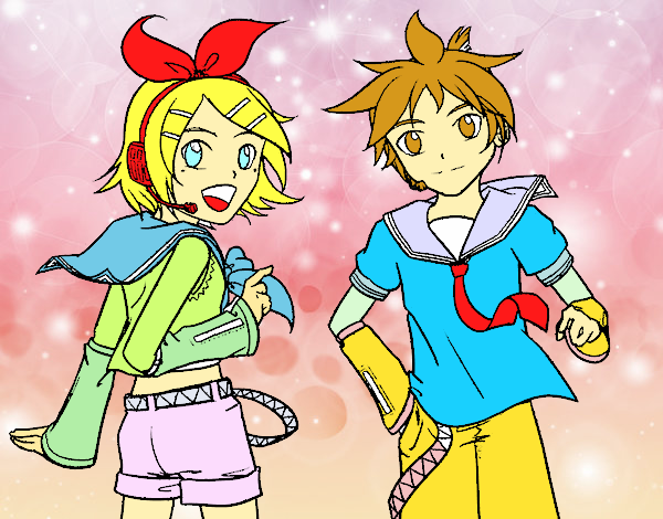 Rin y Len Kagamine Vocaloid