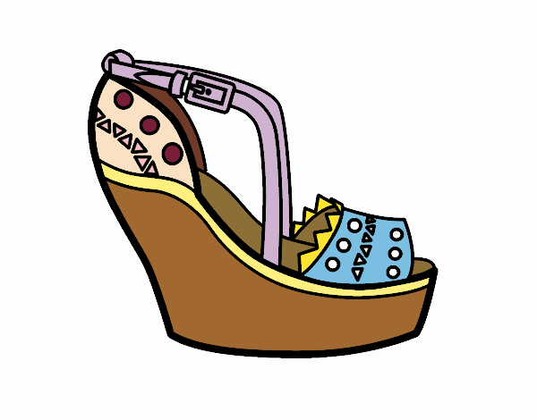 Zapato con cuña