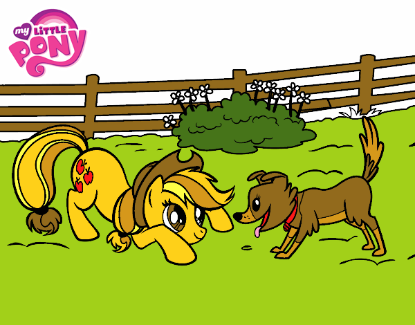 Applejack y Winona