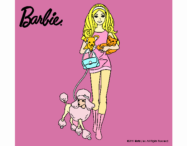 Barbie con sus mascotas