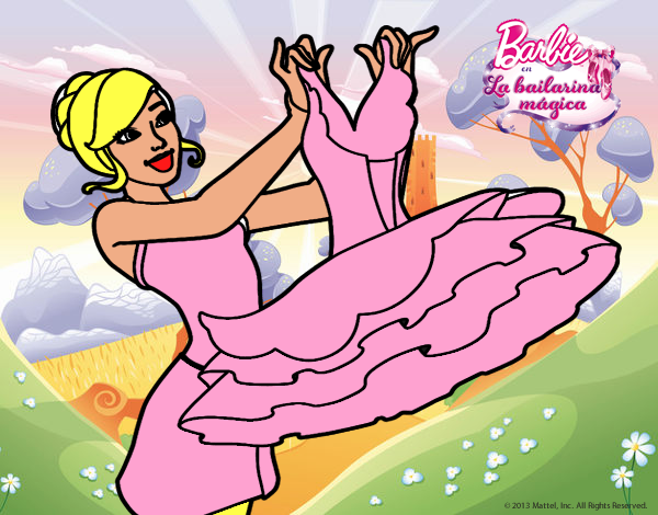 Barbie y su vestido de ballet