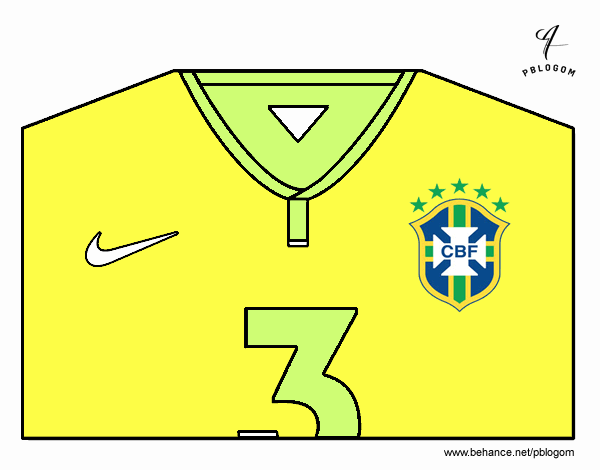 Camiseta del mundial de fútbol 2014 de Brasil