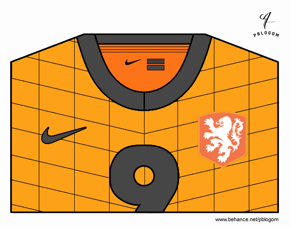 Camiseta del mundial de fútbol 2014 de Holanda