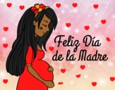 Mamá embarazada en el día de la madre