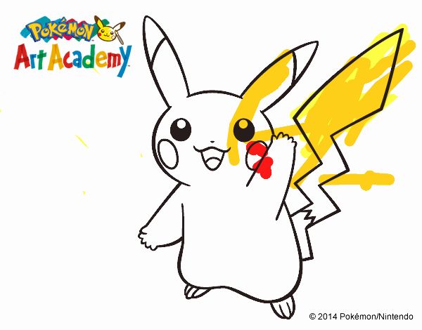 Pikachu saludando