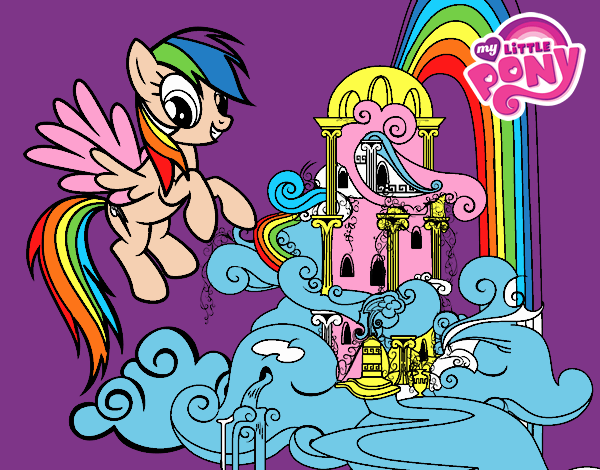 Rainbow Dash en su palacio