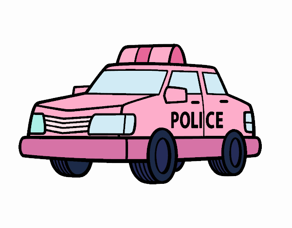 Un coche de policía