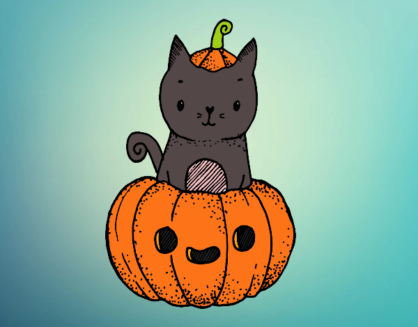 Mi primer dibujo de halloween 