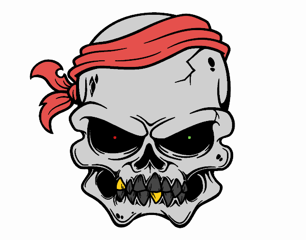 Una calavera pirata