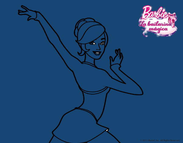 Barbie en postura de ballet