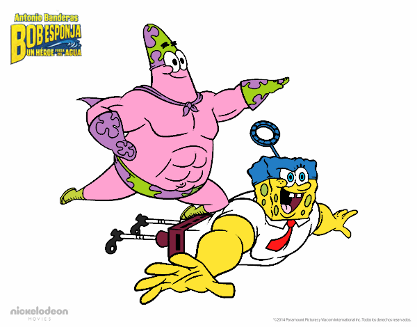 bob esponja y patricio estrella