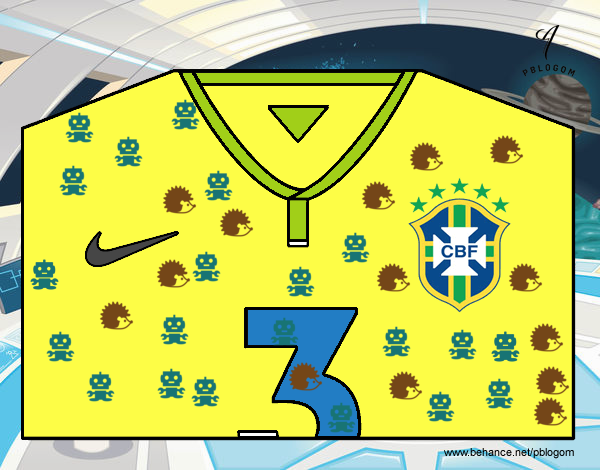 Camiseta del mundial de fútbol 2014 de Brasil