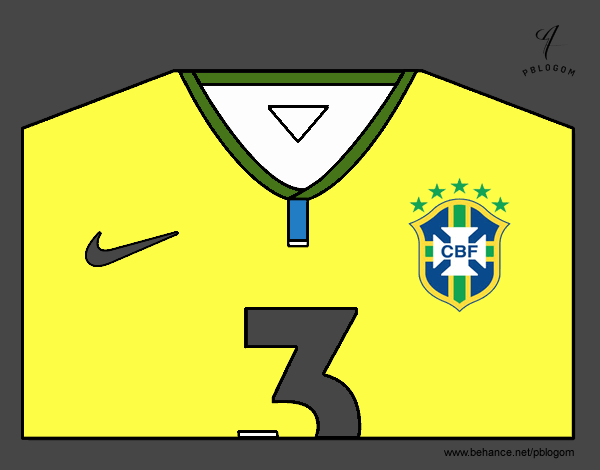 Camiseta del mundial de fútbol 2014 de Brasil