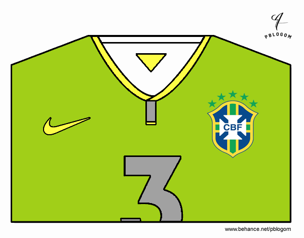 Camiseta del mundial de fútbol 2014 de Brasil