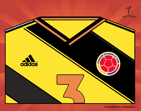 Camiseta del mundial de fútbol 2014 de Colombia