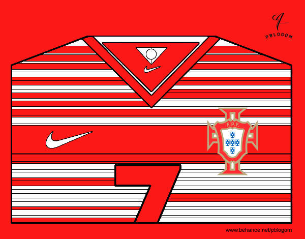 Camiseta del mundial de fútbol 2014 de Portugal