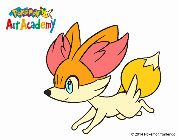 Fennekin corriendo