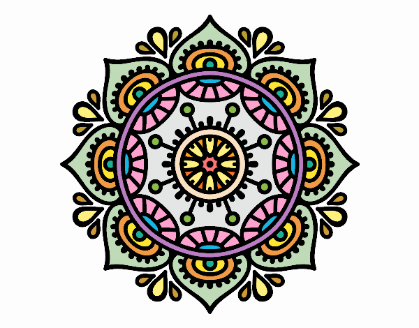 Dibujo de Mandala 33 para Colorear - Dibujos.net