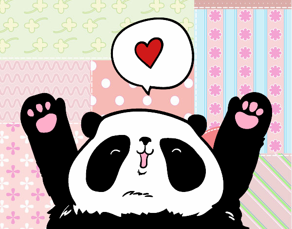 Panda enamorado