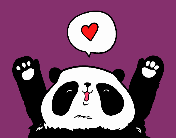 Panda enamorado